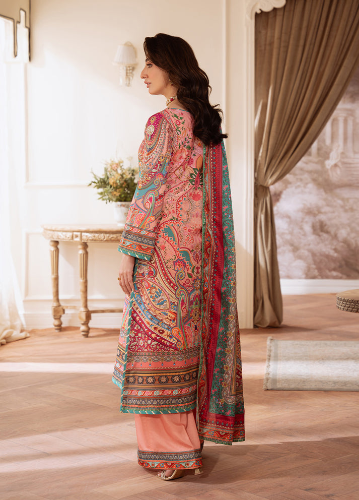 Coral Éclat | VELOURE PRINTED SILK | GULAAL