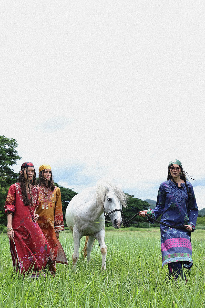 Amor Grito | Mirasol Unstitched Printed Cambric | Mushq