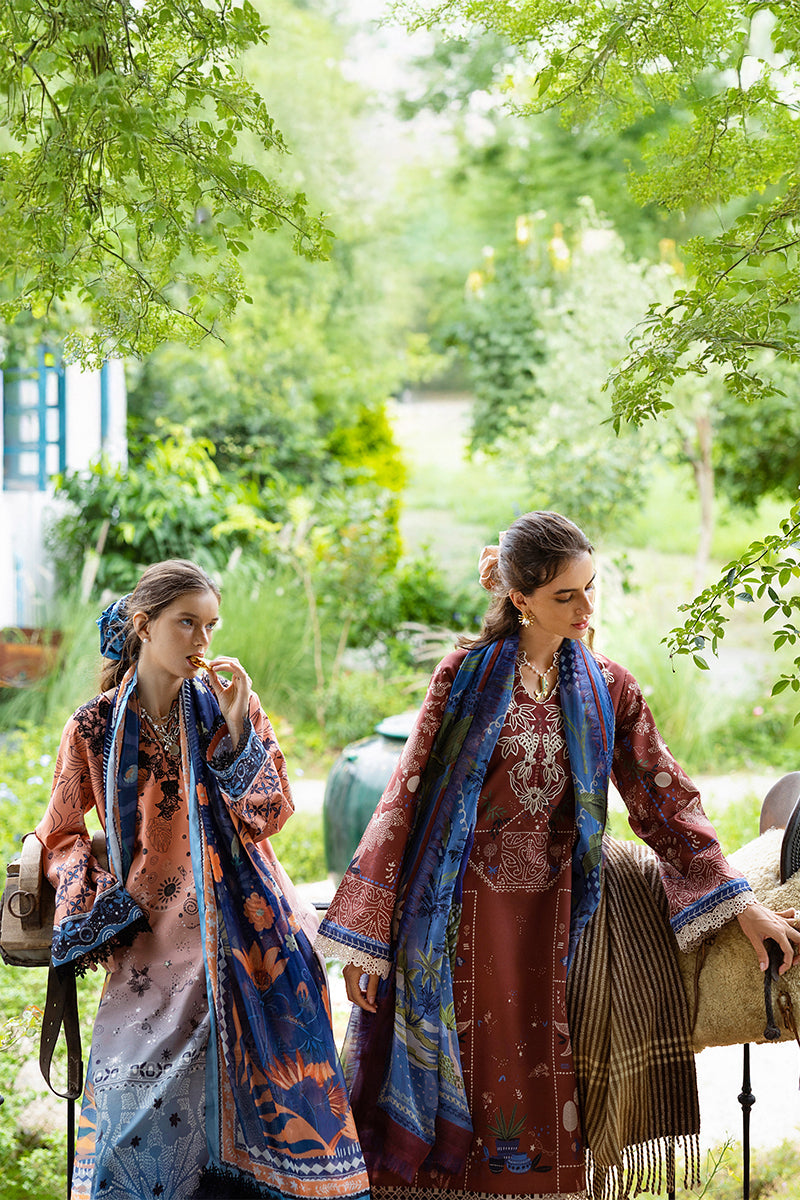 Viento Vivi | Mirasol Unstitched Printed Cambric | Mushq