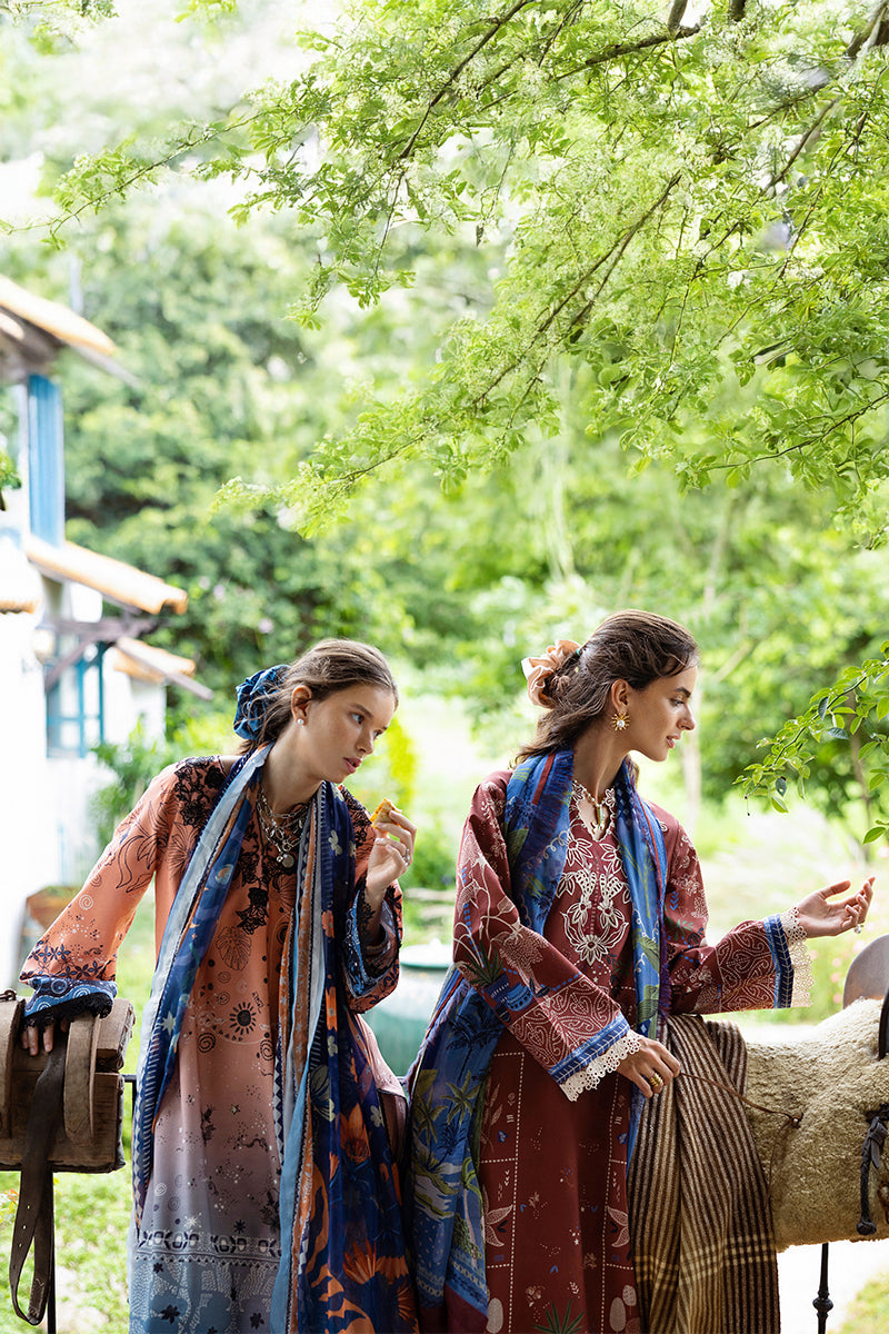 Viento Vivi | Mirasol Unstitched Printed Cambric | Mushq