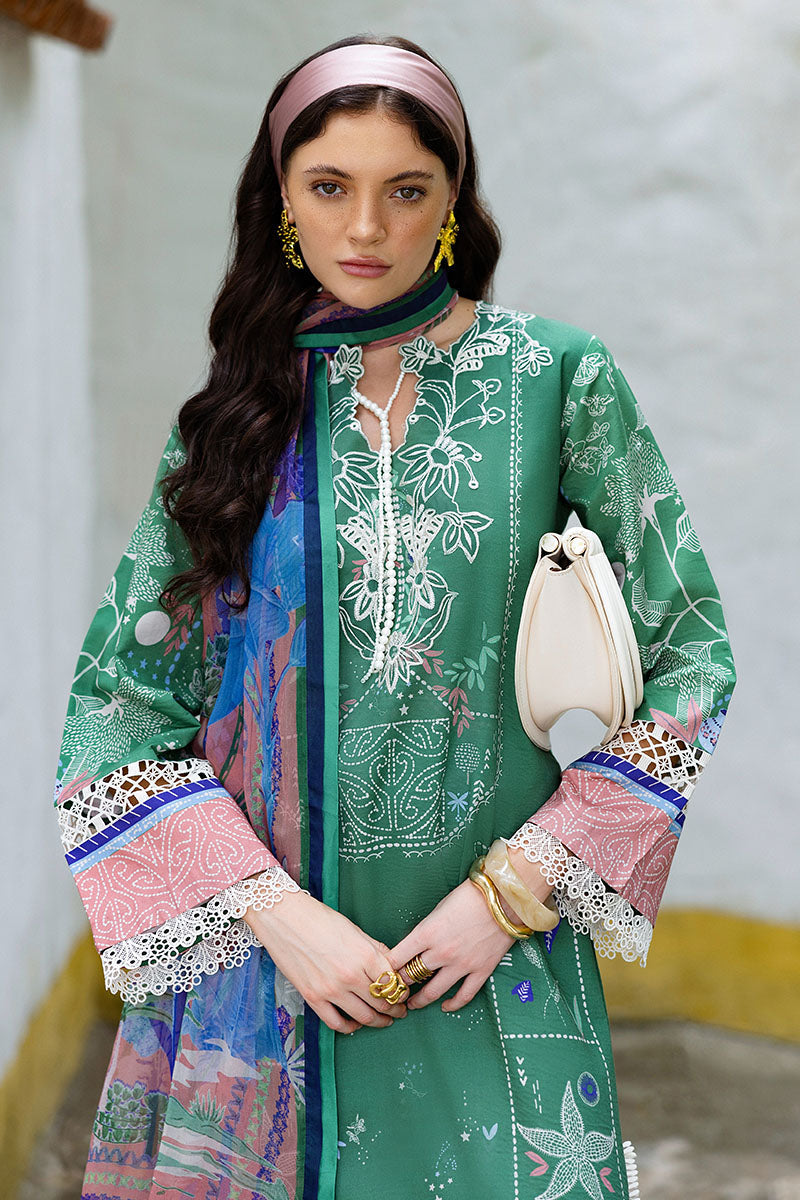 Flor Jazmin | Mirasol Unstitched Printed Cambric | Mushq