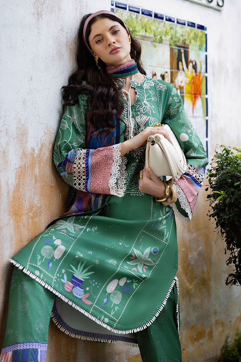 Flor Jazmin | Mirasol Unstitched Printed Cambric | Mushq