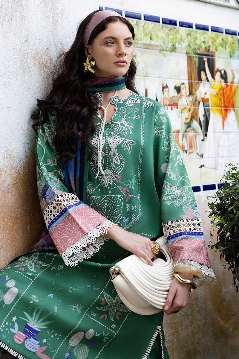 Flor Jazmin | Mirasol Unstitched Printed Cambric | Mushq