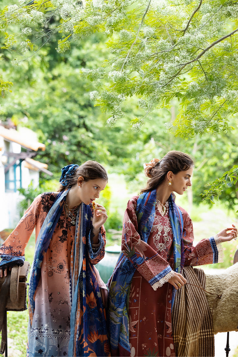 Santo Mio | Mirasol Unstitched Printed Cambric | Mushq