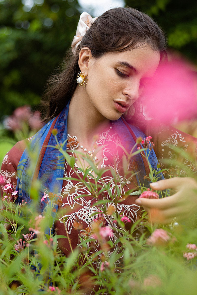 Santo Mio | Mirasol Unstitched Printed Cambric | Mushq