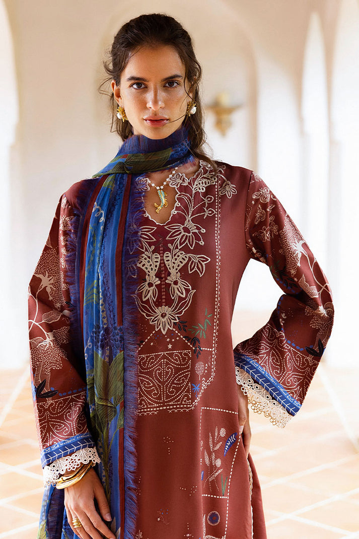 Santo Mio | Mirasol Unstitched Printed Cambric | Mushq