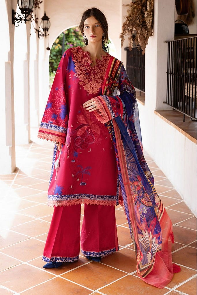 Voz Dulce | Mirasol Unstitched Printed Cambric | Mushq