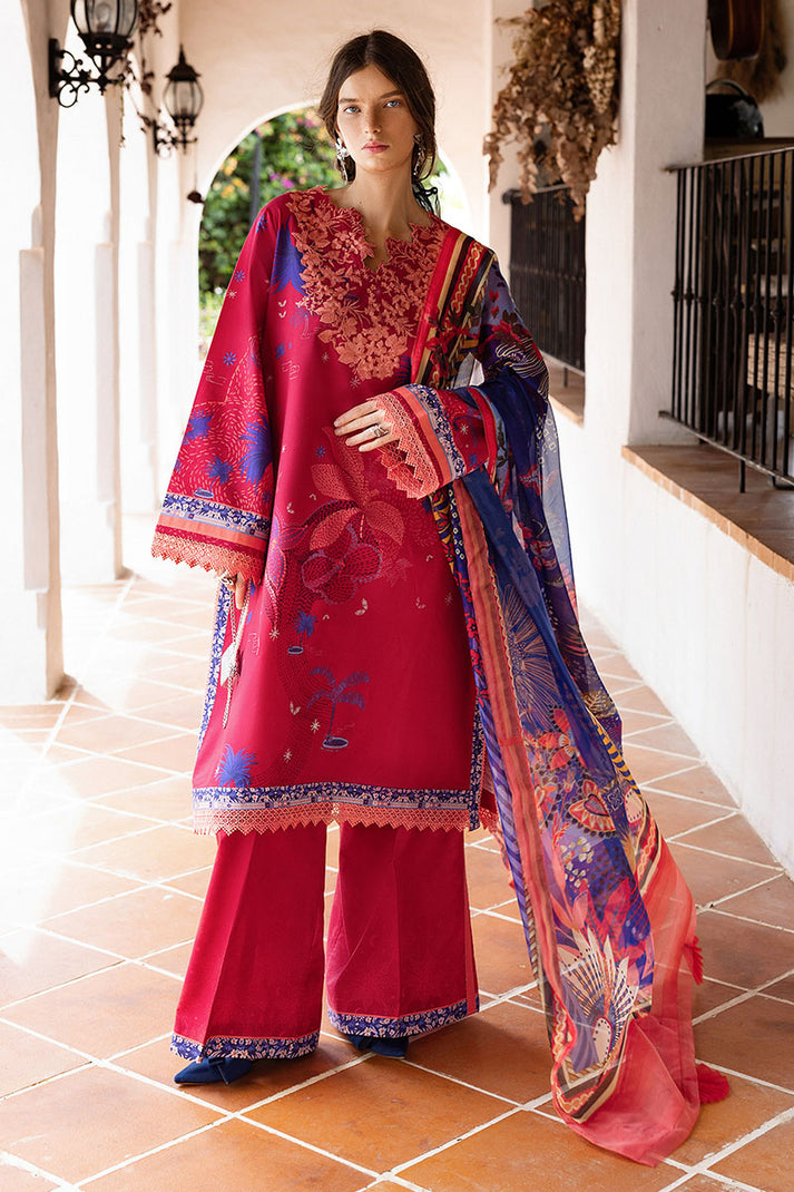 Voz Dulce | Mirasol Unstitched Printed Cambric | Mushq