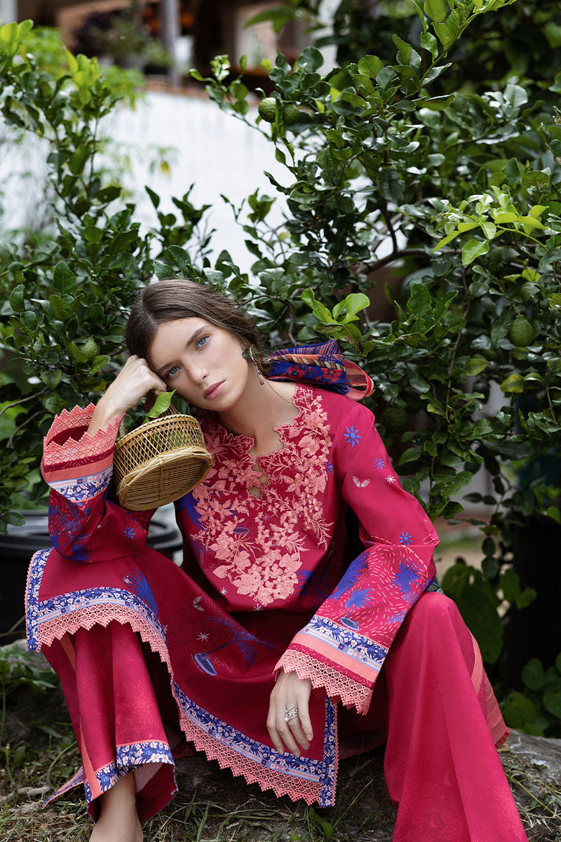 Voz Dulce | Mirasol Unstitched Printed Cambric | Mushq