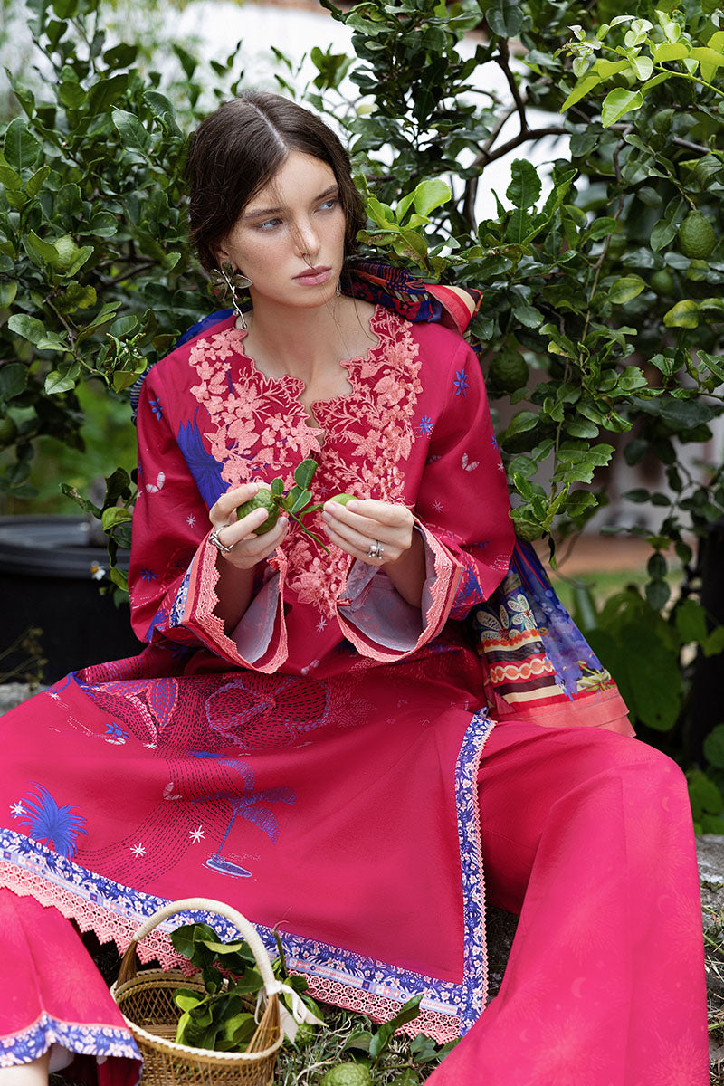 Voz Dulce | Mirasol Unstitched Printed Cambric | Mushq