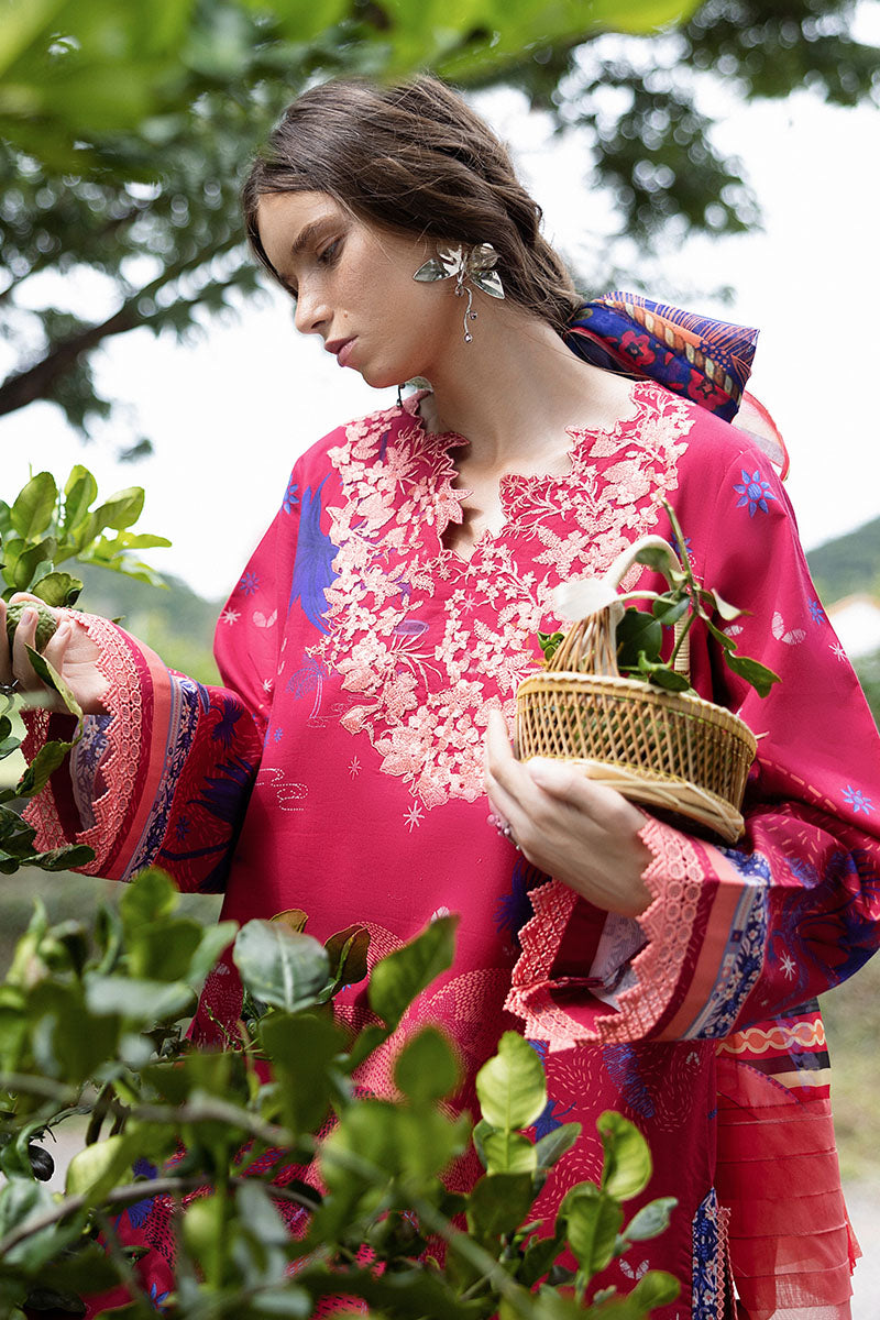 Voz Dulce | Mirasol Unstitched Printed Cambric | Mushq