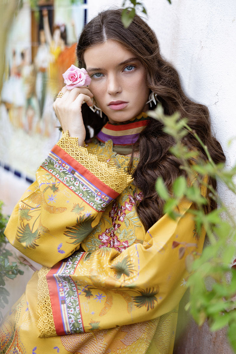 Sol Arena | Mirasol Unstitched Printed Cambric | Mushq