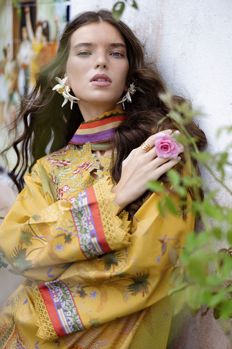 Sol Arena | Mirasol Unstitched Printed Cambric | Mushq