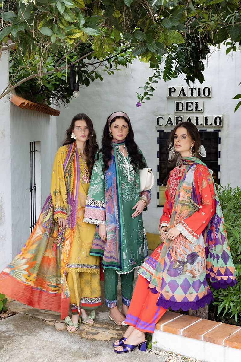 Sol Arena | Mirasol Unstitched Printed Cambric | Mushq