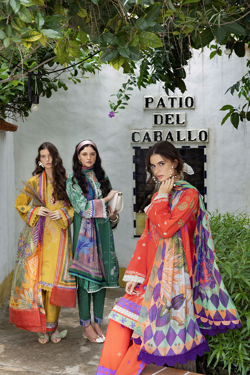 Sol Arena | Mirasol Unstitched Printed Cambric | Mushq