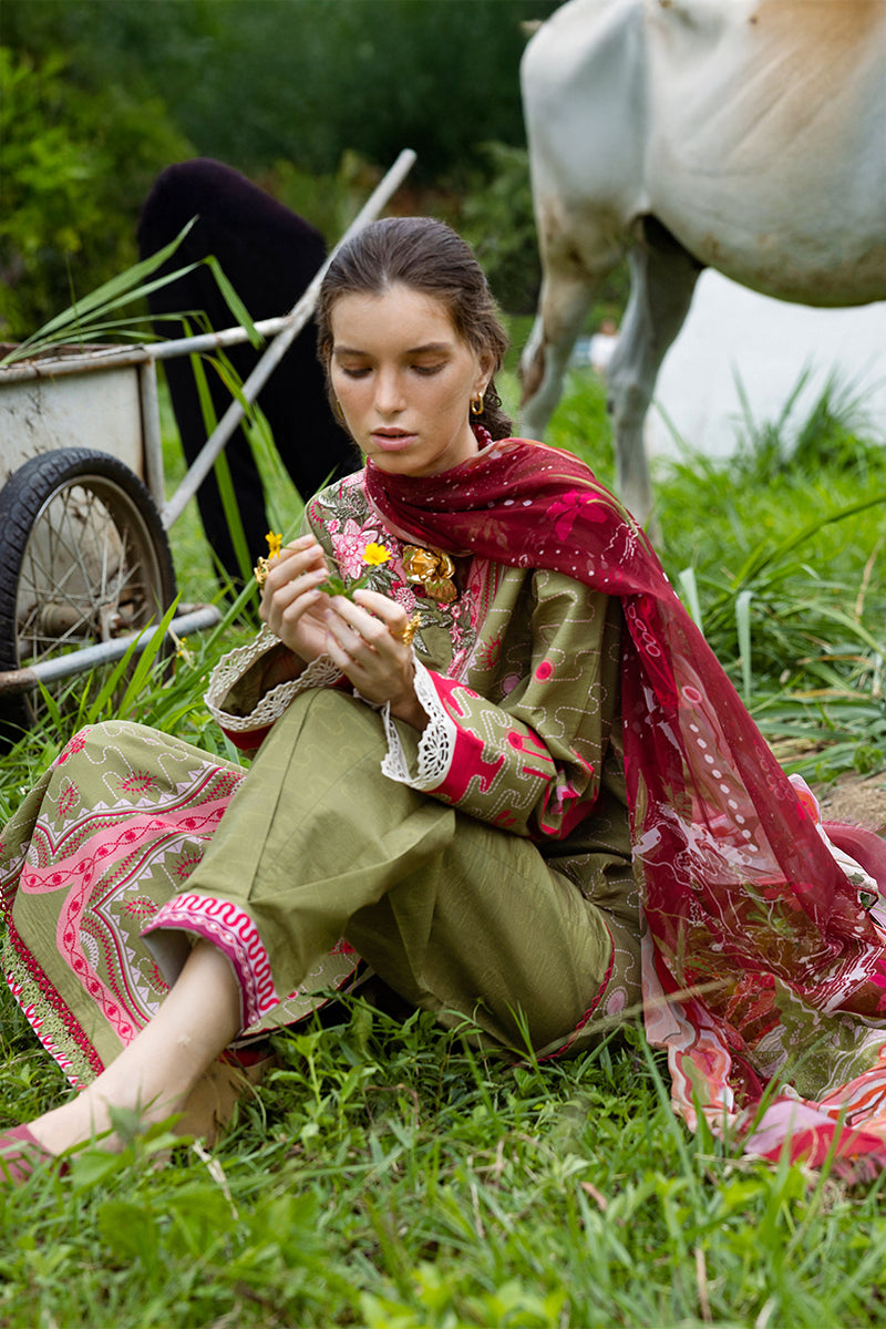 Cielo Sol | Mirasol Unstitched Printed Cambric | Mushq