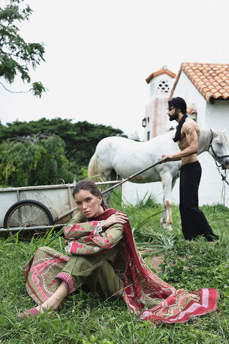 Cielo Sol | Mirasol Unstitched Printed Cambric | Mushq