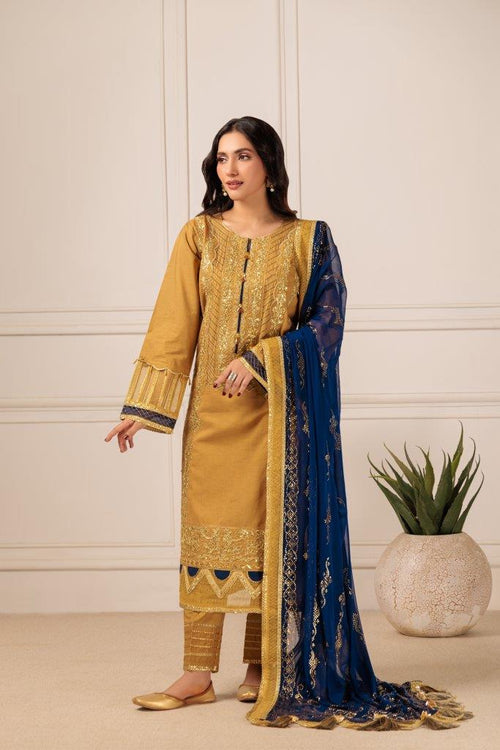 DHANI-CAMBRIC-3 PC || KAAMDANI COLLECTION '23 || BONANZA SATRANGI in UK USA UAE online kapraye.com