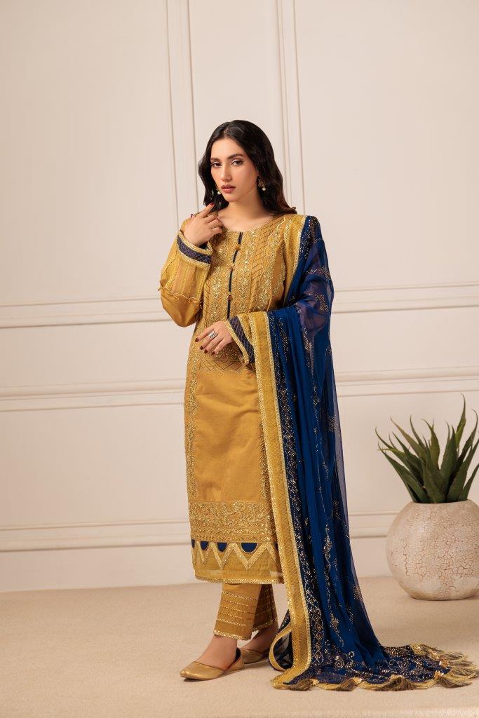 DHANI-CAMBRIC-3 PC || KAAMDANI COLLECTION '23 || BONANZA SATRANGI in UK USA UAE online kapraye.com