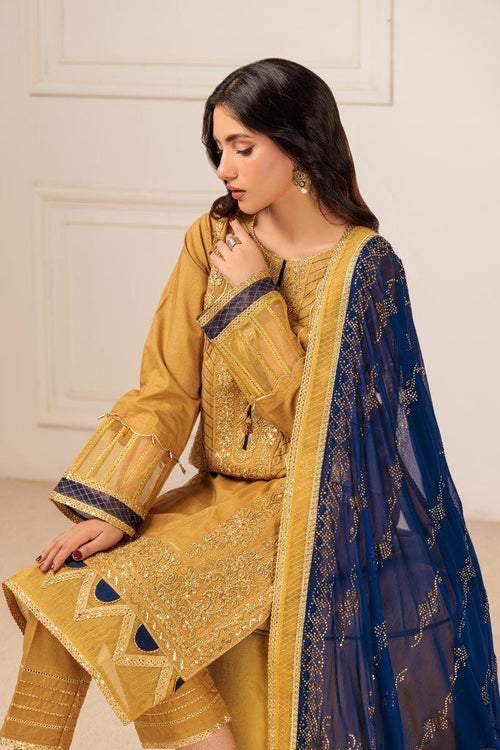 DHANI-CAMBRIC-3 PC || KAAMDANI COLLECTION '23 || BONANZA SATRANGI in UK USA UAE online kapraye.com