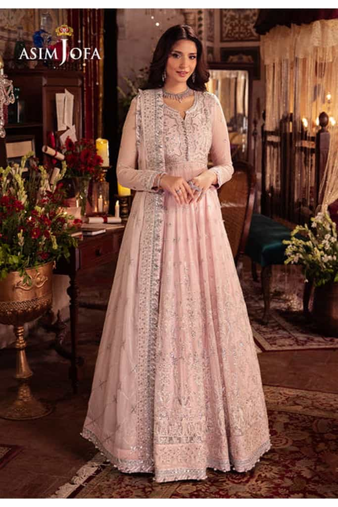 AJYV-10 EMBROIDERED CHIFFON 3 PCS | VASL | ASIM JOFA in UK USA UAE online kapraye.com