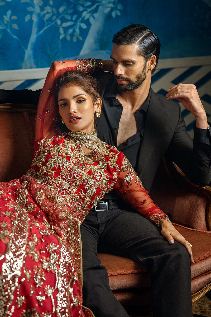 Red Carpet | Stardust - Unstitched Wedding Collection '24 | Mushq in UK USA UAE online kapraye.com