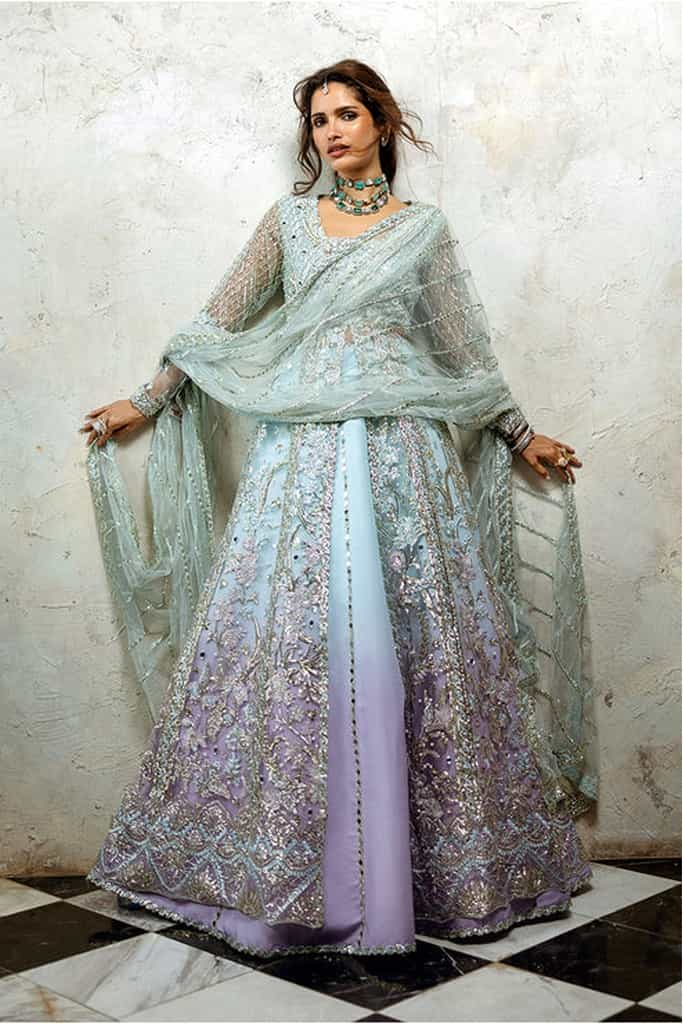 Silver Screen | Stardust - Unstitched Wedding Collection '24 | Mushq in UK USA UAE online kapraye.com