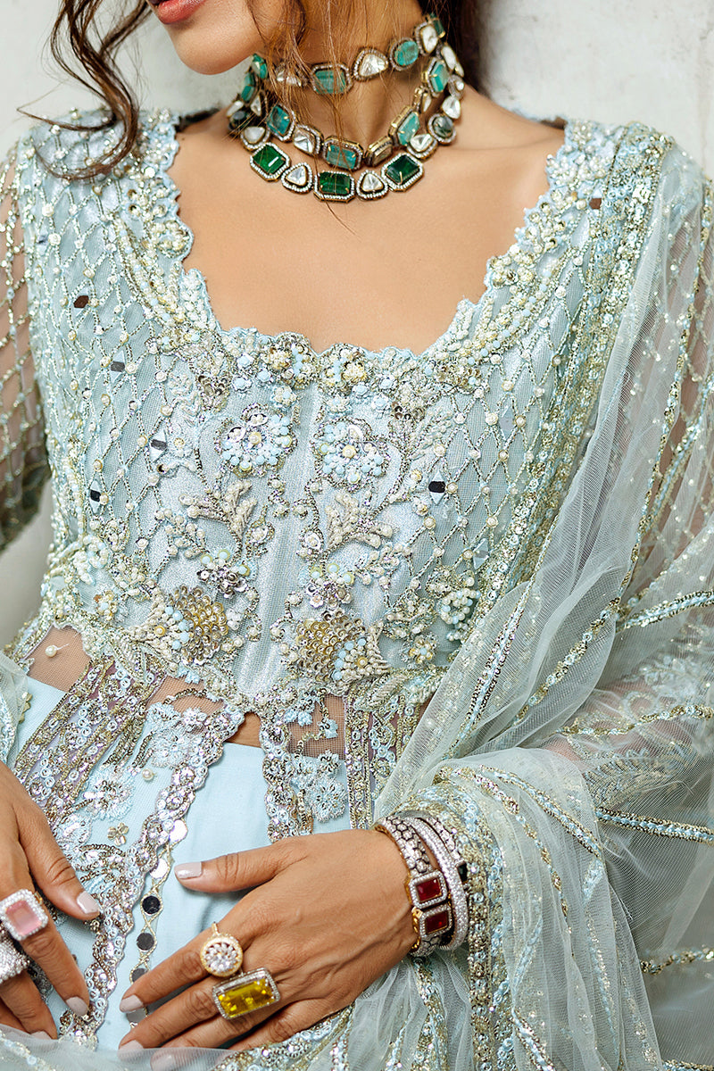 Silver Screen | Stardust - Unstitched Wedding Collection '24 | Mushq in UK USA UAE online kapraye.com