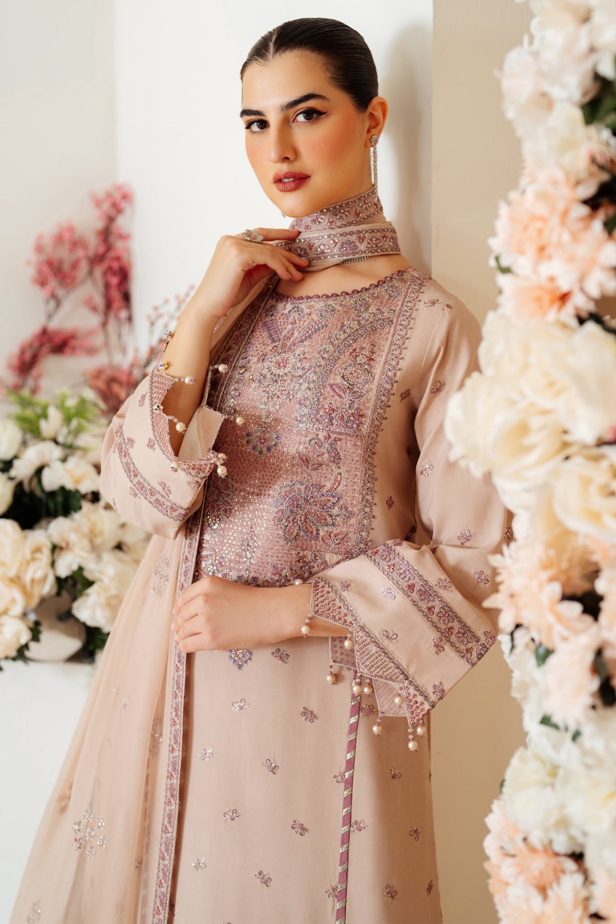 AF-RS-08-Taffy | Luxe - Luxury Raw Silk | Alizeh Fashion in UK USA UAE online kapraye.com