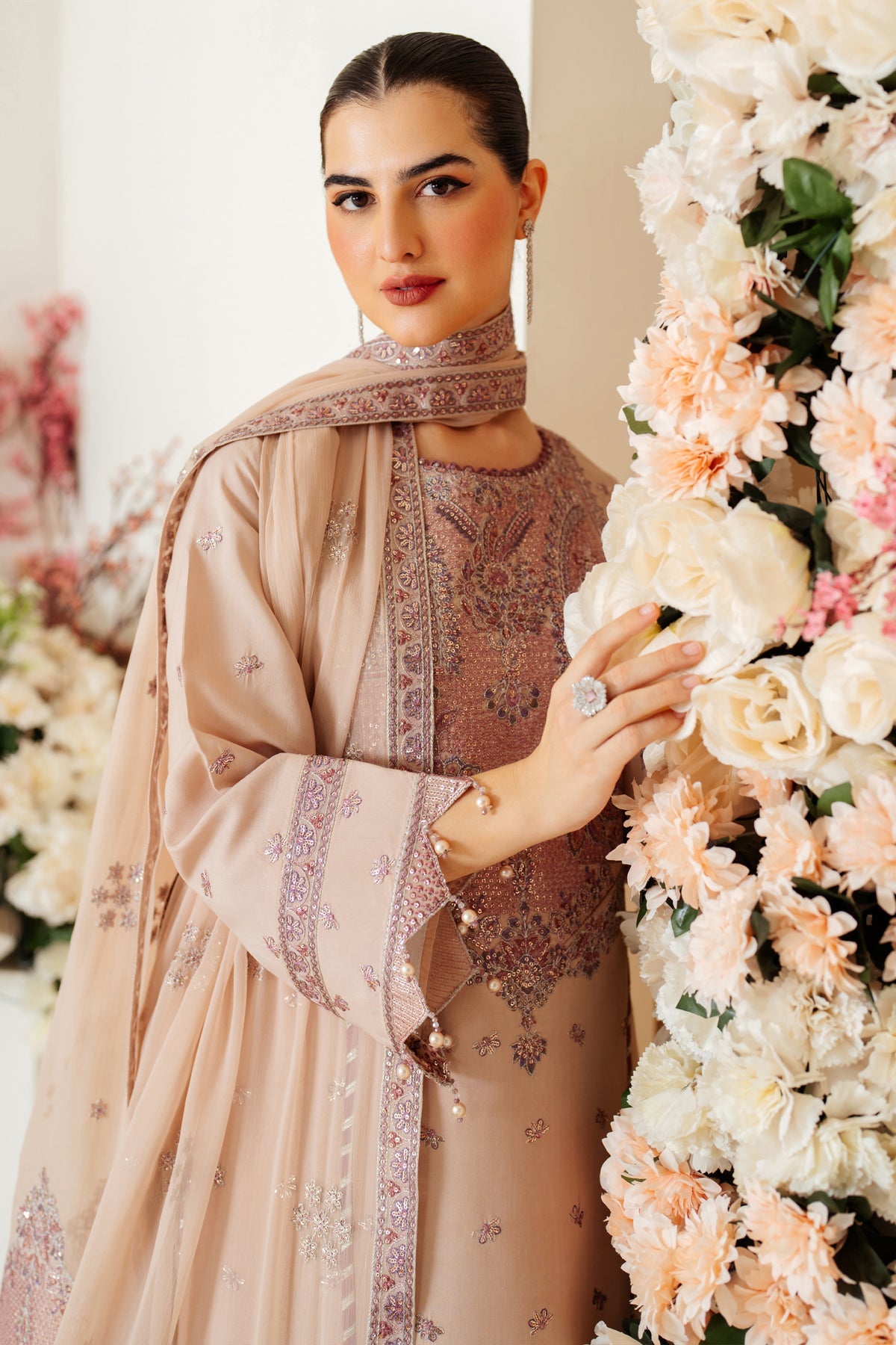 AF-RS-08-Taffy | Luxe - Luxury Raw Silk | Alizeh Fashion in UK USA UAE online kapraye.com