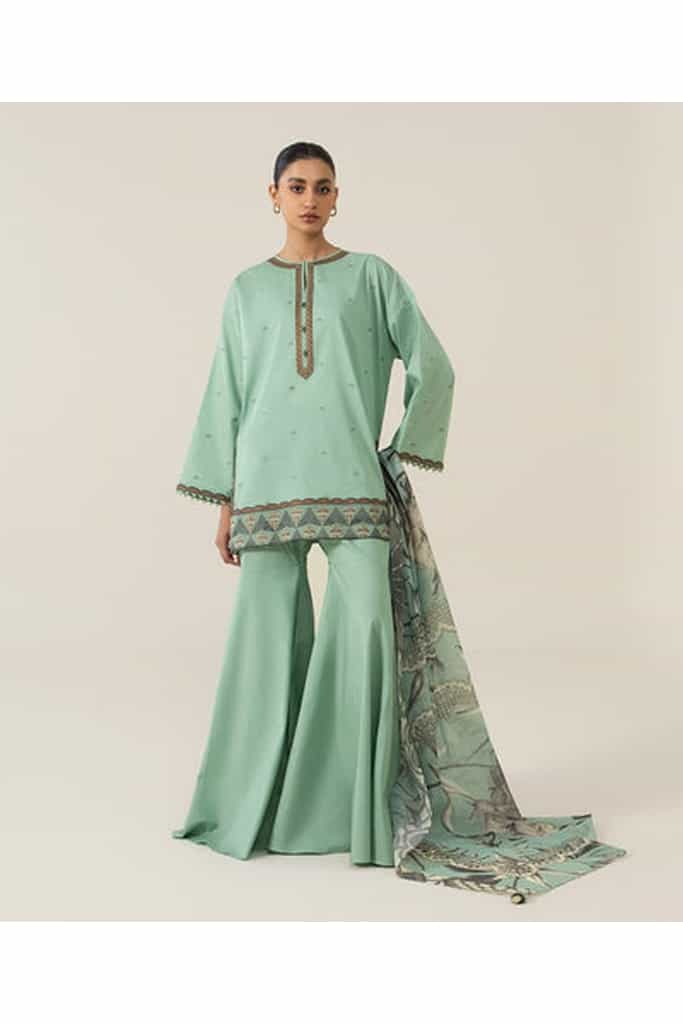 3 PIECE - EMBROIDERED TEXTURED LAWN SUIT | SIGNATURE LAWN VOL 4 | SAPPHIRE in UK USA UAE online kapraye.com