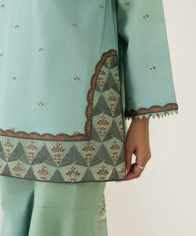 3 PIECE - EMBROIDERED TEXTURED LAWN SUIT | SIGNATURE LAWN VOL 4 | SAPPHIRE in UK USA UAE online kapraye.com