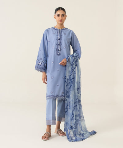 3 PIECE - EMBROIDERED TEXTURED LAWN SUIT | SIGNATURE LAWN VOL 4 | SAPPHIRE in UK USA UAE online kapraye.com