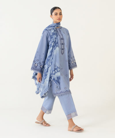 3 PIECE - EMBROIDERED TEXTURED LAWN SUIT | SIGNATURE LAWN VOL 4 | SAPPHIRE in UK USA UAE online kapraye.com