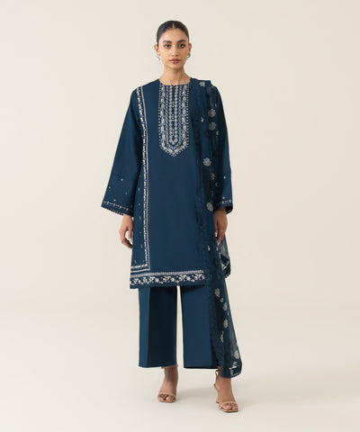 3 PIECE - EMBROIDERED TEXTURED LAWN SUIT | SIGNATURE LAWN VOL 4 | SAPPHIRE in UK USA UAE online kapraye.com