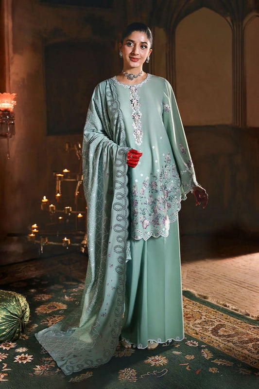 MEADOW MUSE-3PC EMBROIDERED LAWN SUIT | EID LAWN '26 | CROSS STITCH
