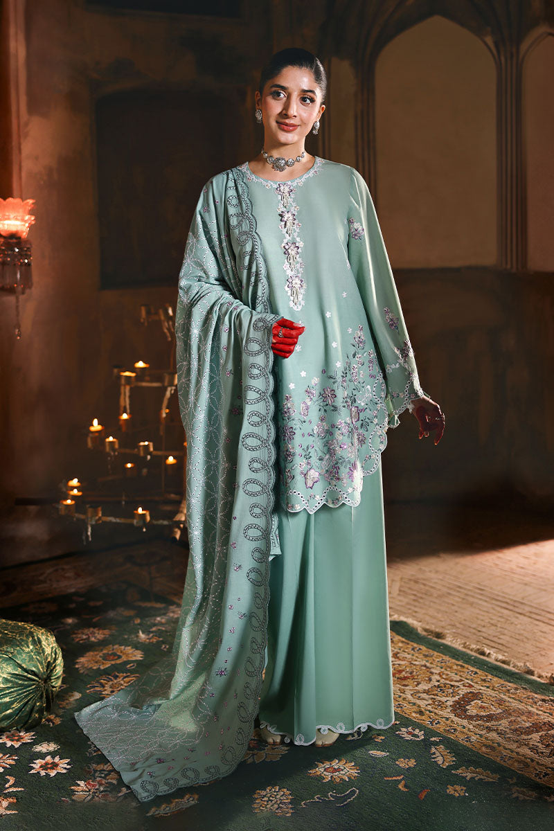 MEADOW MUSE-3PC EMBROIDERED LAWN SUIT | EID LAWN '26 | CROSS STITCH