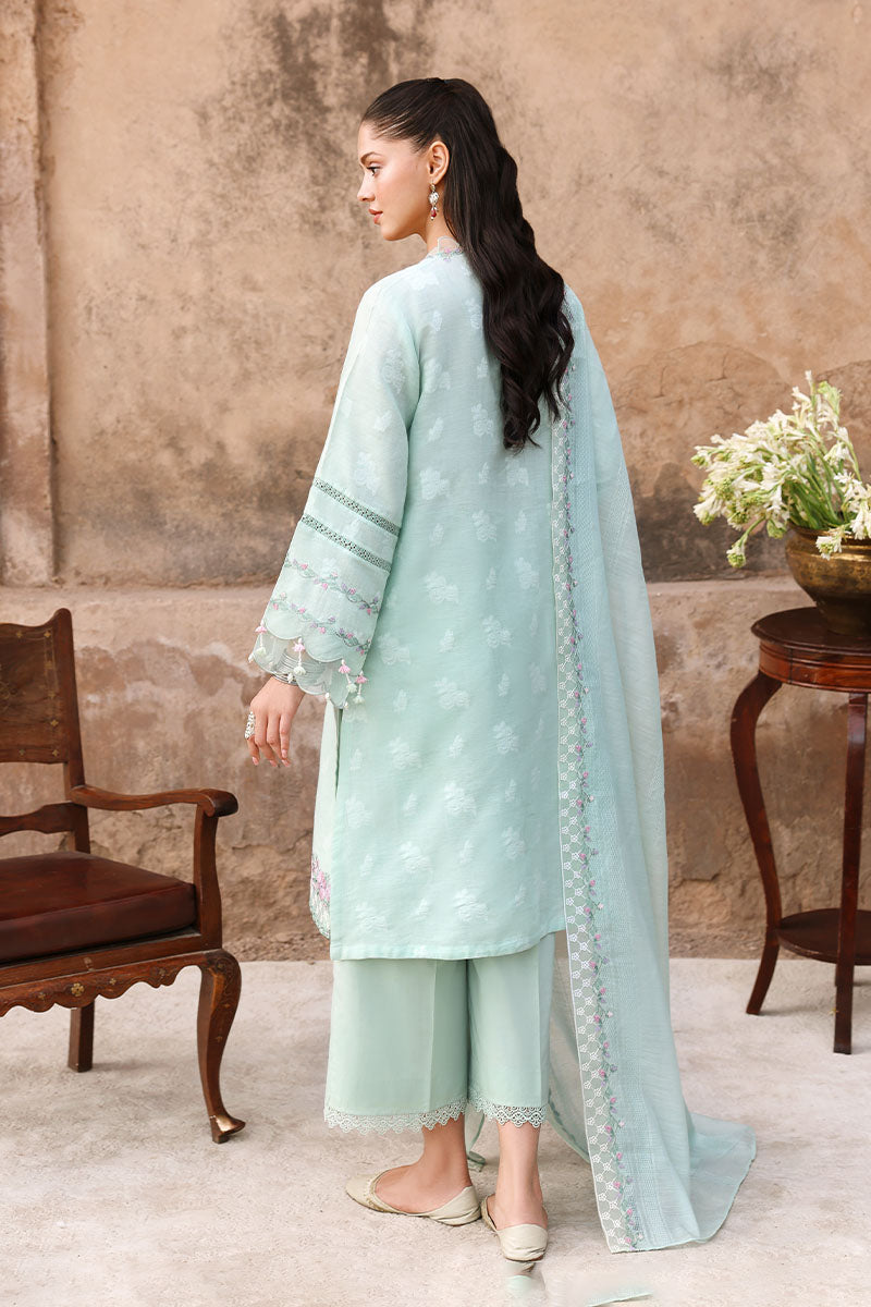 MISTY MINT-3PC EMBROIDERED LAWN SUIT | EID LAWN '26 | CROSS STITCH