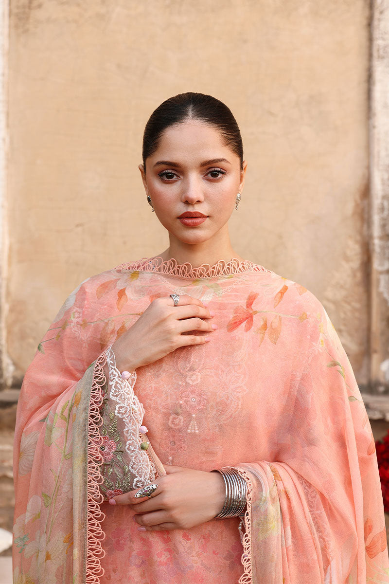 MUTED BLUSH-3PC PRINTED LAWN SUIT | EID LAWN '26 | CROSS STITCH