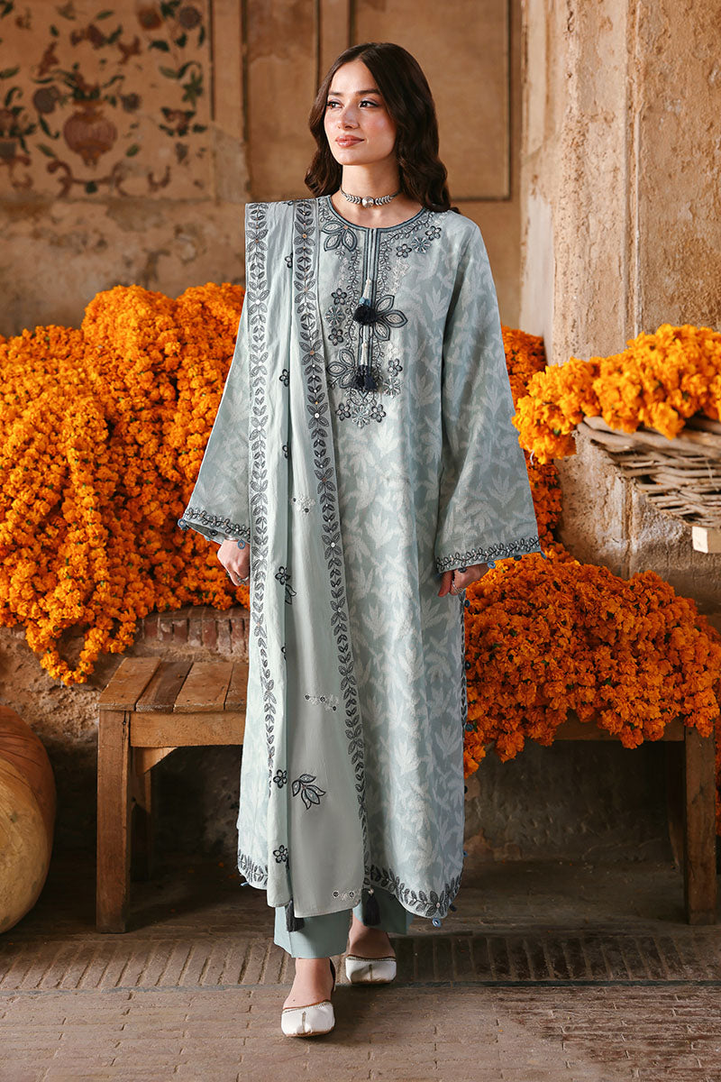 AZURE DREAM-3PC EMBROIDERED LAWN SUIT | EID LAWN '26 | CROSS STITCH