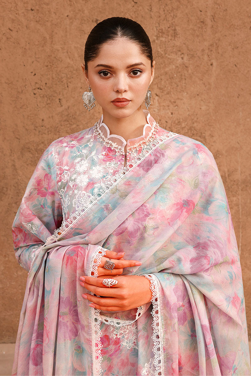 VELVET DUSK-3PC PRINTED & EMBROIDERED LAWN SUIT | EID LAWN '26 | CROSS STITCH