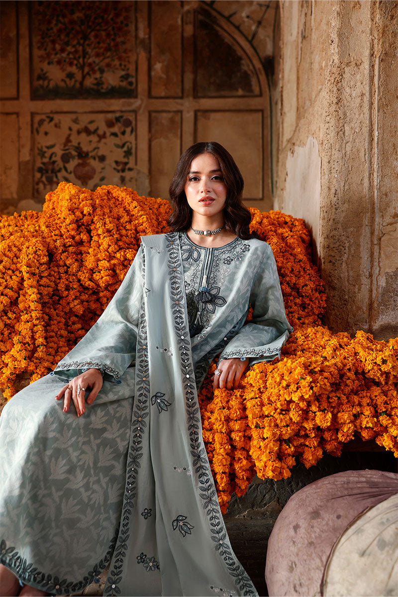 AZURE DREAM-3PC EMBROIDERED LAWN SUIT | EID LAWN '26 | CROSS STITCH