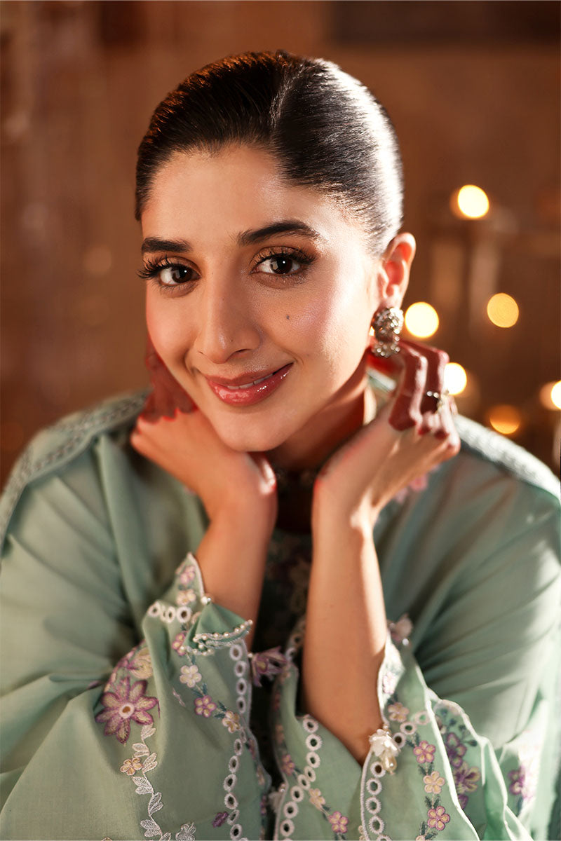 MEADOW MUSE-3PC EMBROIDERED LAWN SUIT | EID LAWN '26 | CROSS STITCH