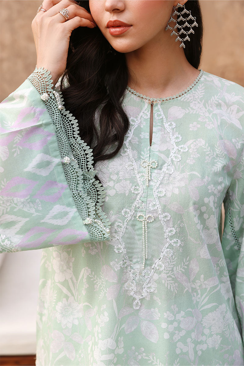 SAGE GREEN-3PC PRINTED LAWN SUIT | EID LAWN '26 | CROSS STITCH