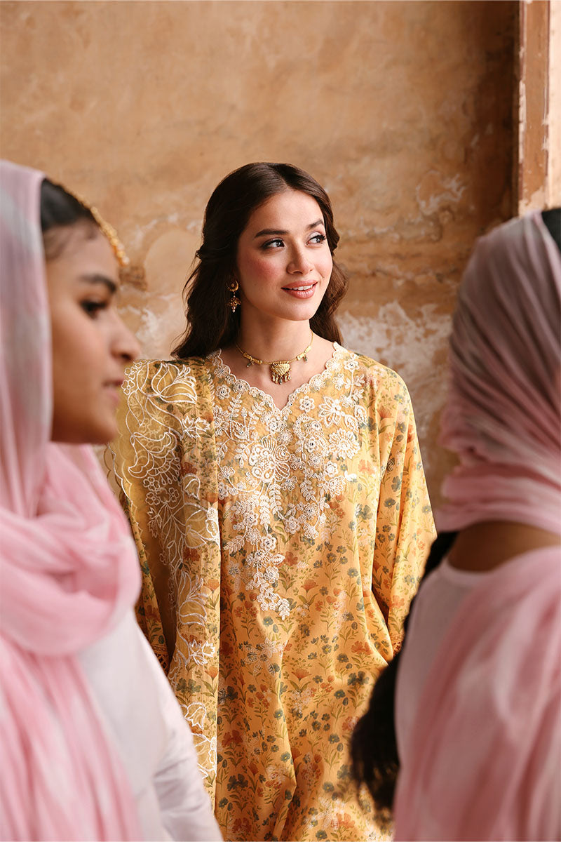 SUNLIT HUE-3PC PRINTED LAWN SUIT | EID LAWN '26 | CROSS STITCH