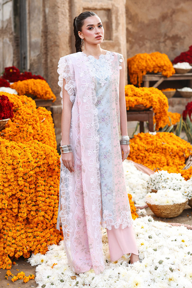 ROSE VEIL-3PC PRINTED LAWN SUIT | EID LAWN '26 | CROSS STITCH