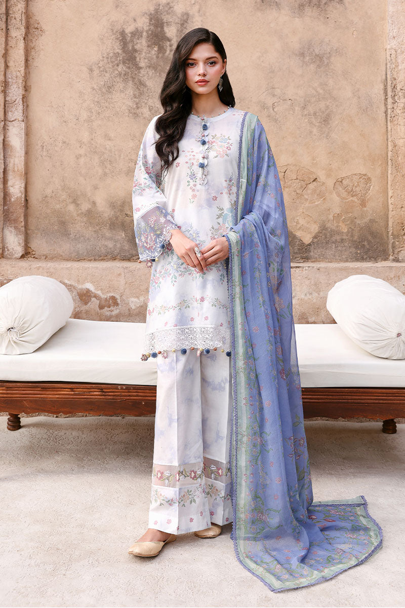 VINTAGE PETAL-3PC PRINTED LAWN SUIT | EID LAWN '26 | CROSS STITCH