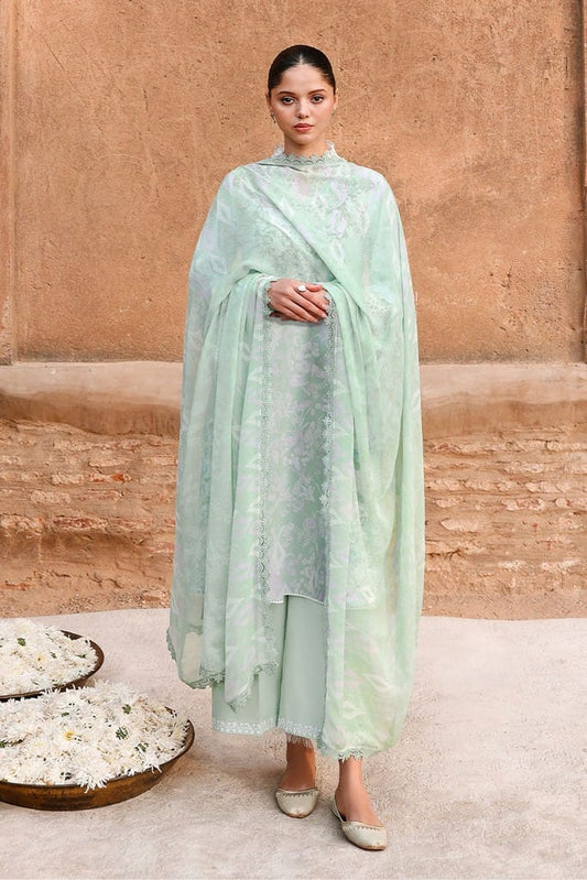 SAGE GREEN-3PC PRINTED LAWN SUIT | EID LAWN '26 | CROSS STITCH