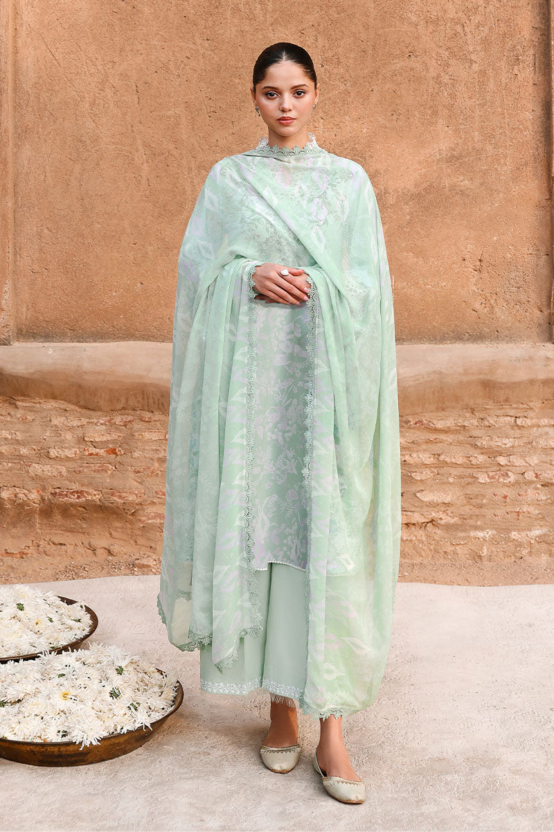 SAGE GREEN-3PC PRINTED LAWN SUIT | EID LAWN '26 | CROSS STITCH