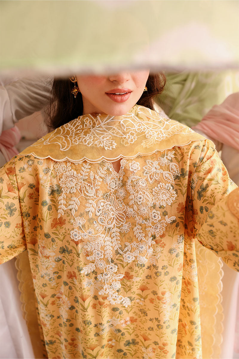 SUNLIT HUE-3PC PRINTED LAWN SUIT | EID LAWN '26 | CROSS STITCH
